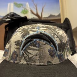 New Era LA Chargers Floral Tapestry Snapback Hat - Tropical Print NFL Cap