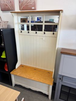 Entryway Hall Tree with Storage Bench