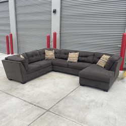 Stone Grey Sectional Couch