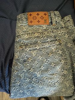 Louis Vuitton monogram denim shorts