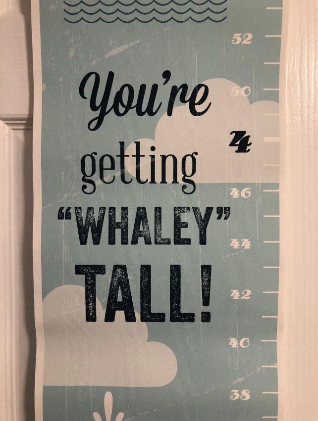 Personalized Boys’ Growth Chart Sign - Thomas - 🐳