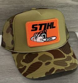 StihL Camo Multi Green CAP Trucker Hat Stihl Adj Mesh Back 