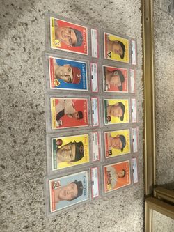 (10) 1958 Topps cards (All PSA 7’s)