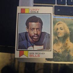 Linzy Cole 1973 Topps Football Card