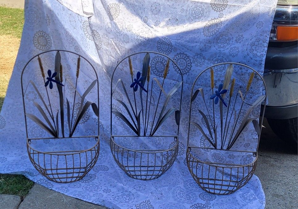 3 Garden Plant Holders