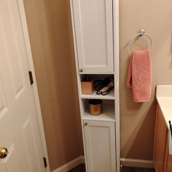 Narrow Cabinet And Shelving Unit