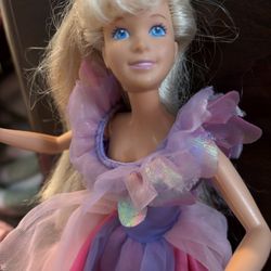 1975 Barbie In Vintage Tooth Fairy Dress