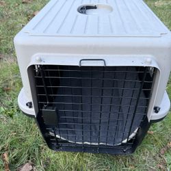 Dog Cage Kennel Crate & Dog Bed - Medium Size 