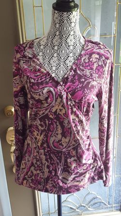 Plums and pinks cold water creek top