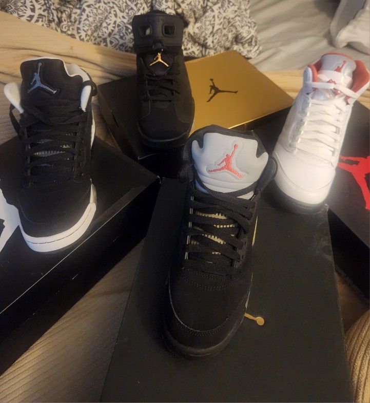 Jordans Retro 5's And 6's 