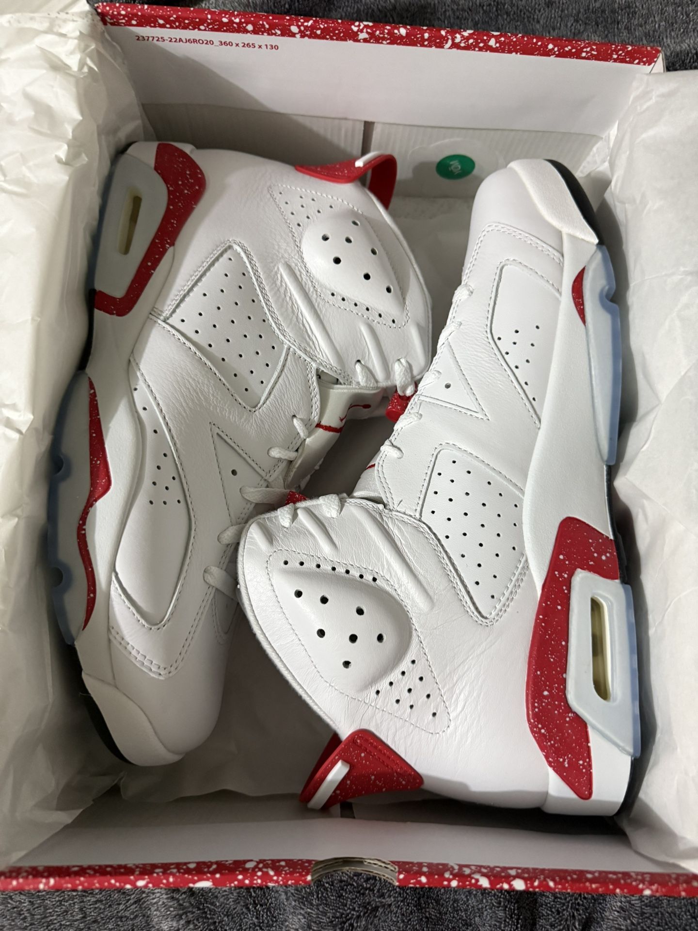 Jordan 6 Red Oreos