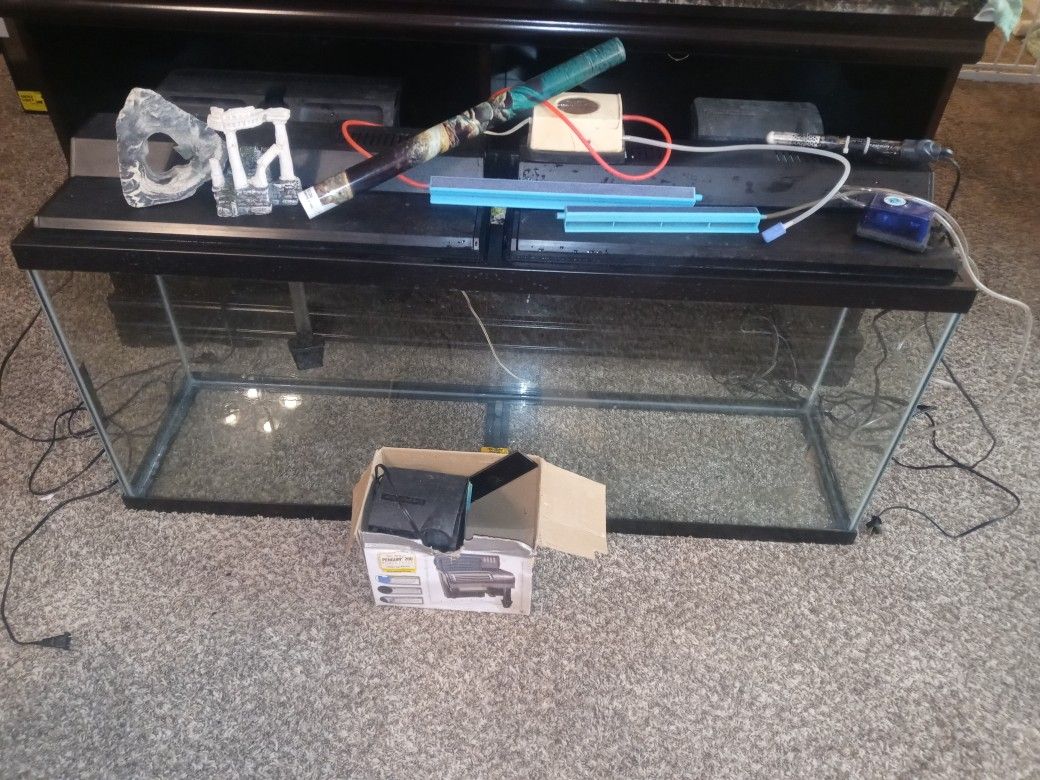 55 Gallon Fish Tank With Extras