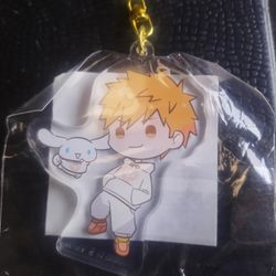 Bleach  Sanrio Ichigo Kurosaki Cinnamoroll acrylic keychain 
 