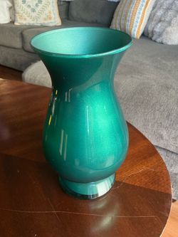 Large Emerald/Shimmery Vase