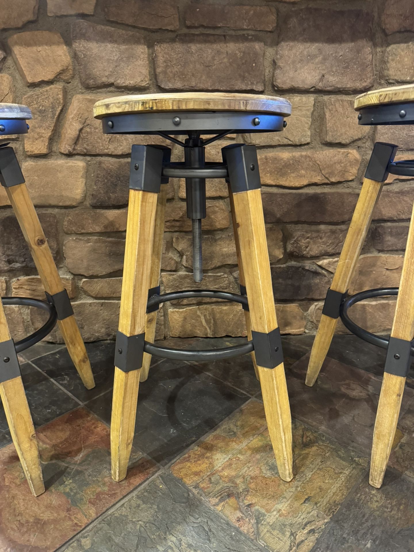 Custom Adjustable Bar Stools
