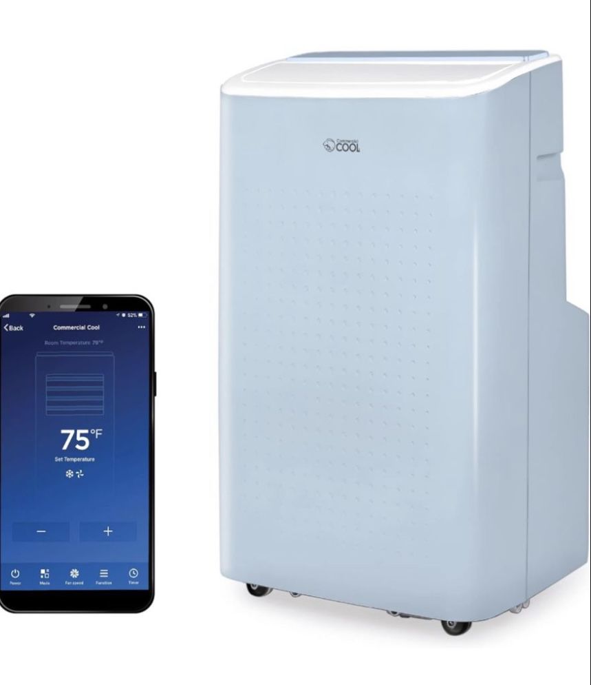 Dehumidifier & Fan, 9,000 Bedroom AC Unit with 2 Remote Controls & Covers up to 400 Sq. Ft, Alexa & Wifi Enabled, Smart portable-air-conditioner