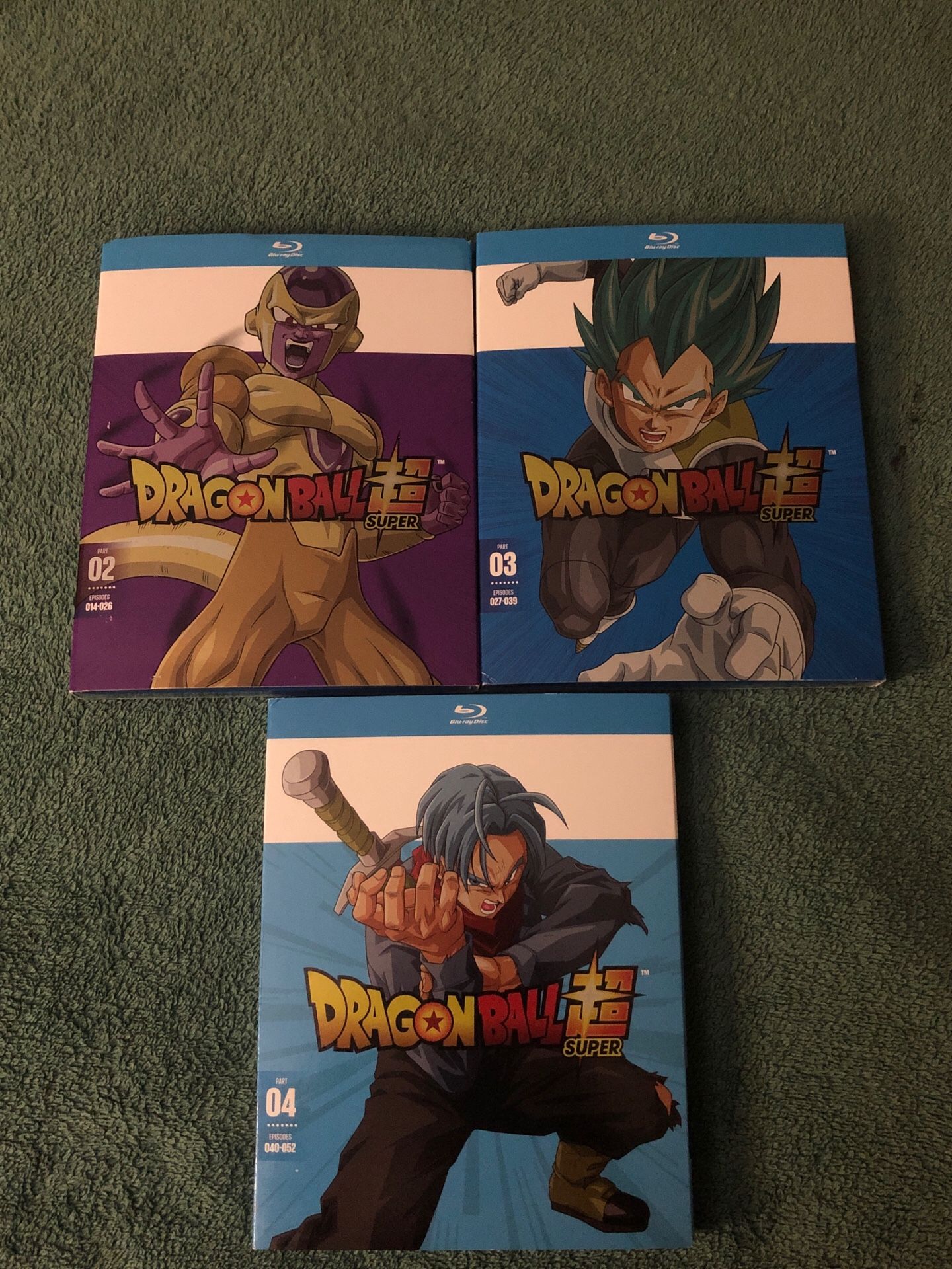 SUPER DRAGON-BALL Z PARTS 02, 03, 04 SEALED