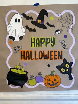 Halloween Painted Banner