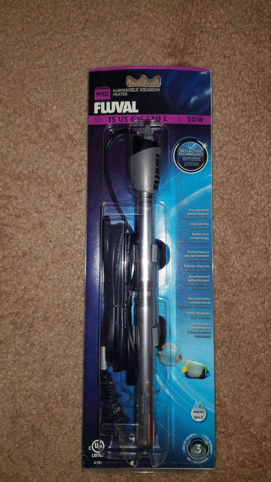 UNOPENED Fluval M50 Heater