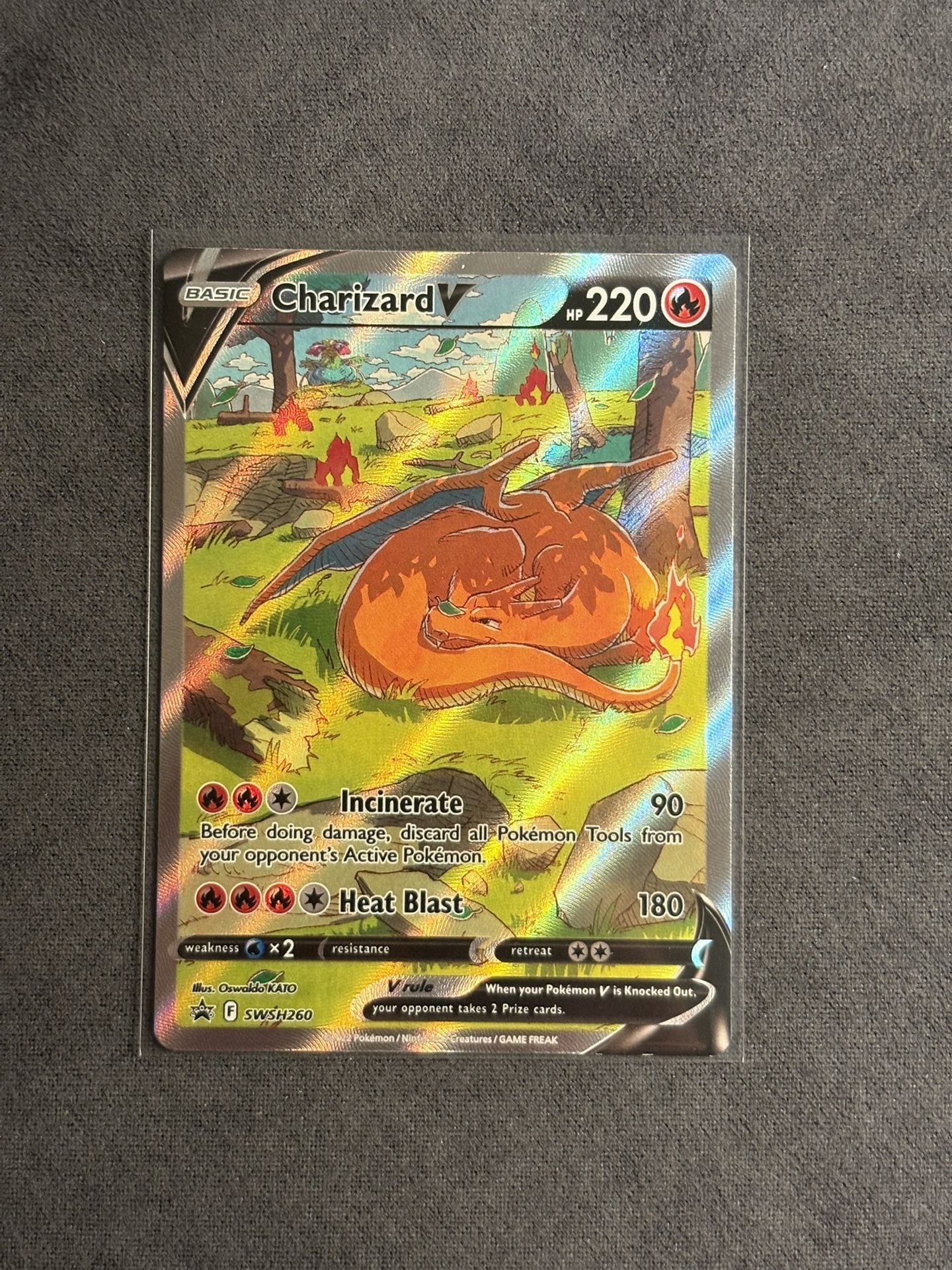 Pokémon Charizard V SWSH260 Black Star Promo