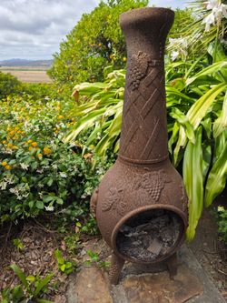 Cast iron chiminea for outdoor Fireplace