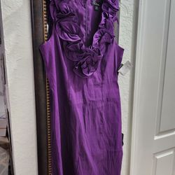 Purple Flowered Collar dress from Macys