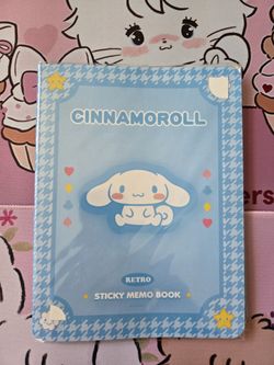 Cinnamonroll, Kuromi and Hello Kitty sticky memo book