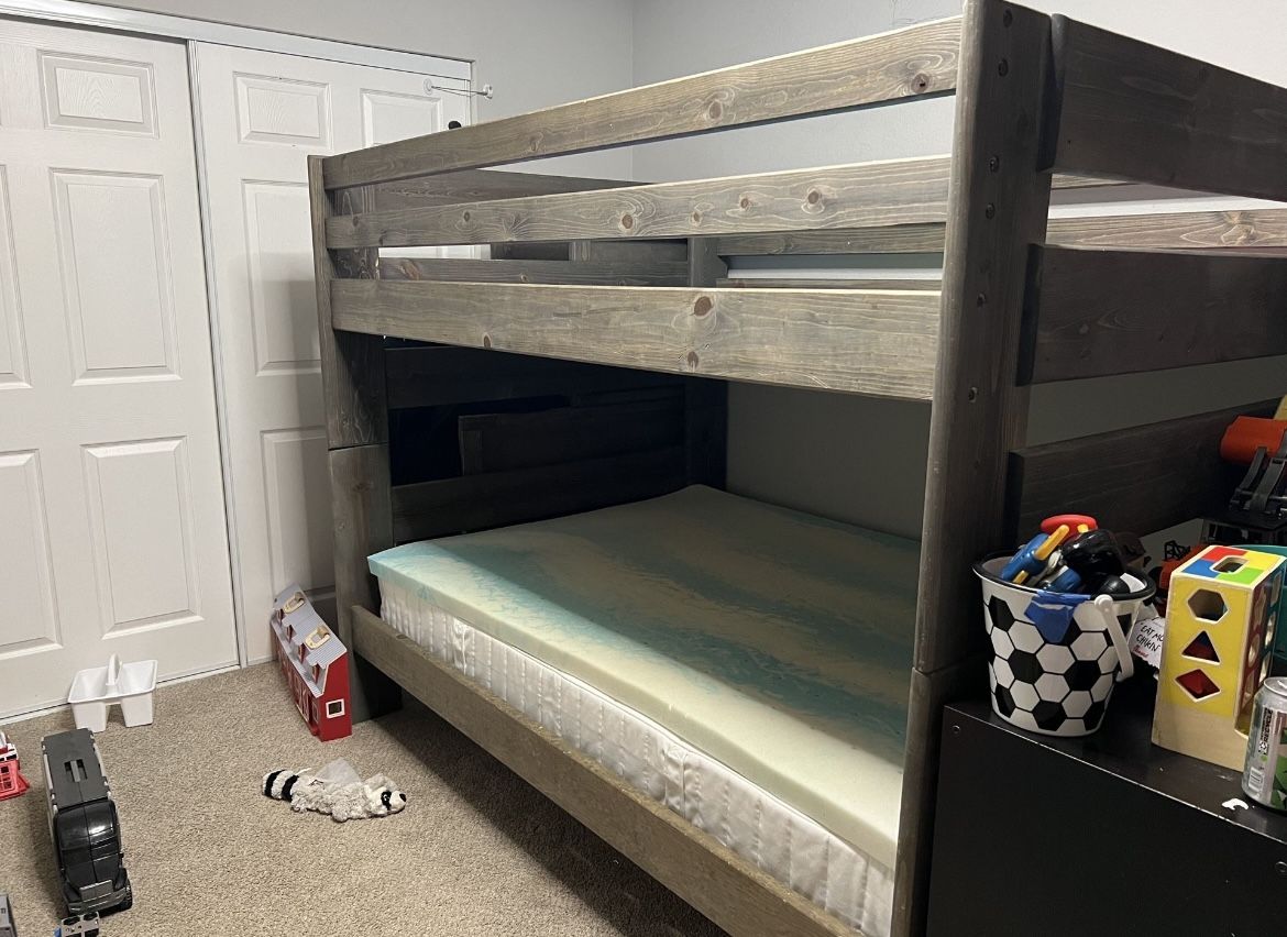 Full Over Full Bunk Beds With Stairs