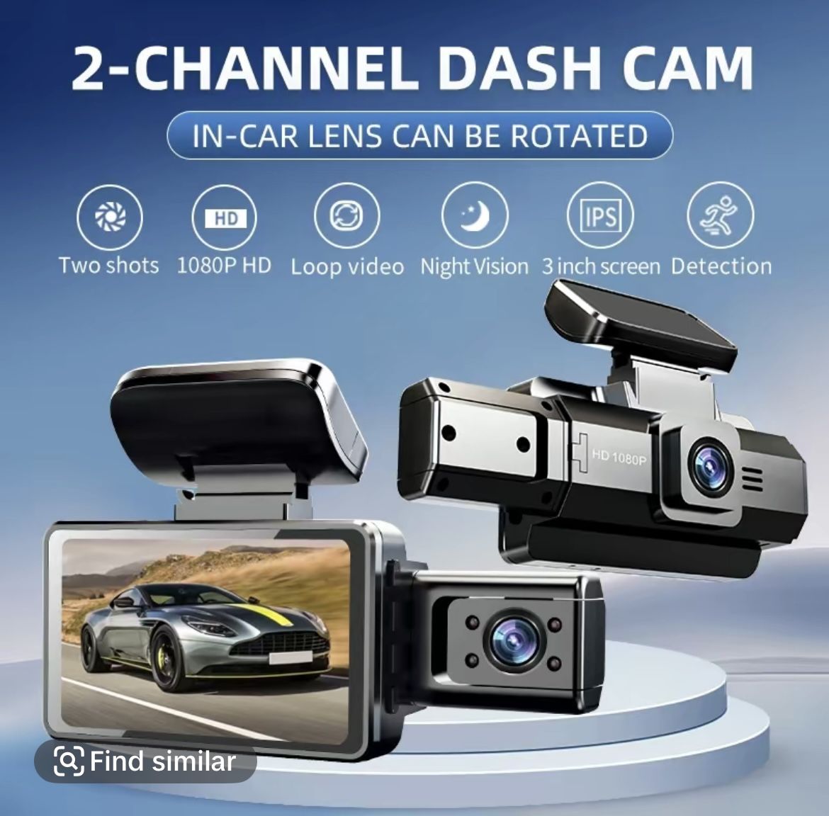 Brand new 1080P Front And In Car Dashcams , Including 32GB Card