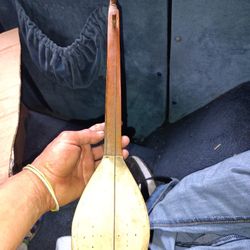 Wood Carved Horse Head Balkan Gusle Fiddle
