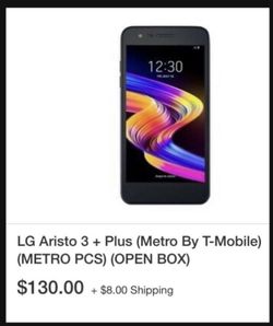 ** Phone/ LG Aristo 3 + Plus / Metro By T-Mobile!!