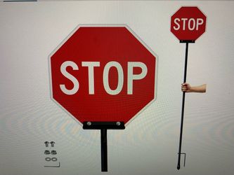 Double-Sided Stop Sign
