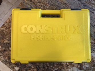 Vintage 1983 Fisher Price Construx In Yellow Case