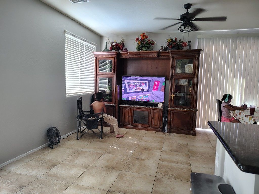 Huge Entertainment Center With Marble