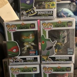 Complete Ninja Turtles/Power Rangers Funko Set