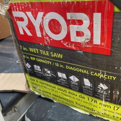 2!!! Wet Tile Saw Ryobi NEW