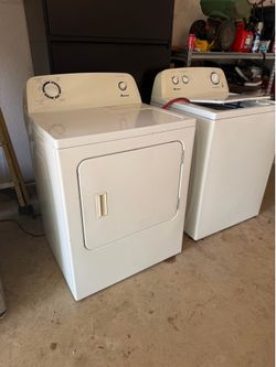 Amana dryer and washer