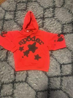 Red sp5der beluga hoodie  MEDIUM