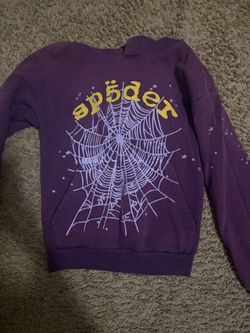 Sp5der Purple Crewneck Sweatshirt