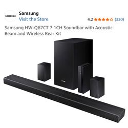 Samsung HW-Q67CT 7.1ch Soundbar – Acoustic Beam, Wireless Sub & Rear Kit