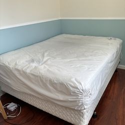 FREE- Queen Mattress, Box Spring And Rail