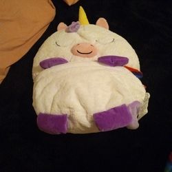 2 Unicorn Pillow/Sleeping Bags 