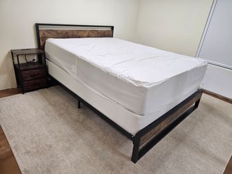 queen bed set with matching night stands