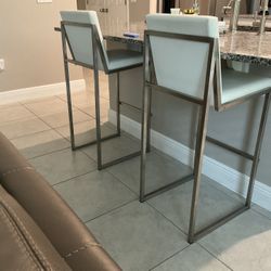 Modern Bar Stools (Set Of 2)