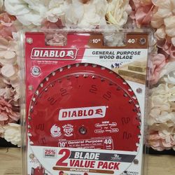 DIABLO
10 in. x 40-Tooth General Purpose Circular Saw Blade Value Pack (2-Pack)