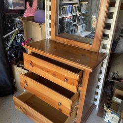 Dresser with mirror