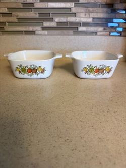 Corning Ware Spice of Life Casserole Dishes Set of 2