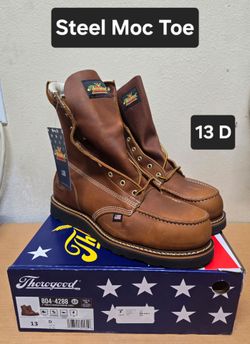 Thorogood work boots sz 13 D STEEL TOE