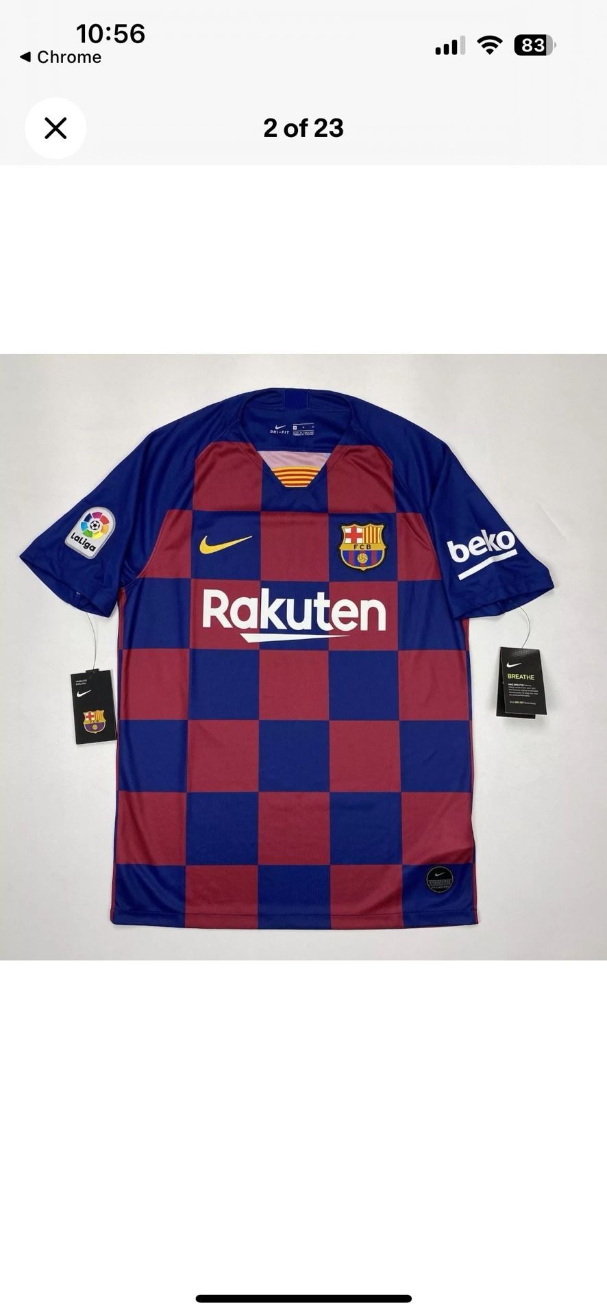 NEW Messi Barcelona 2019 NIKE Soccer Jersey XL