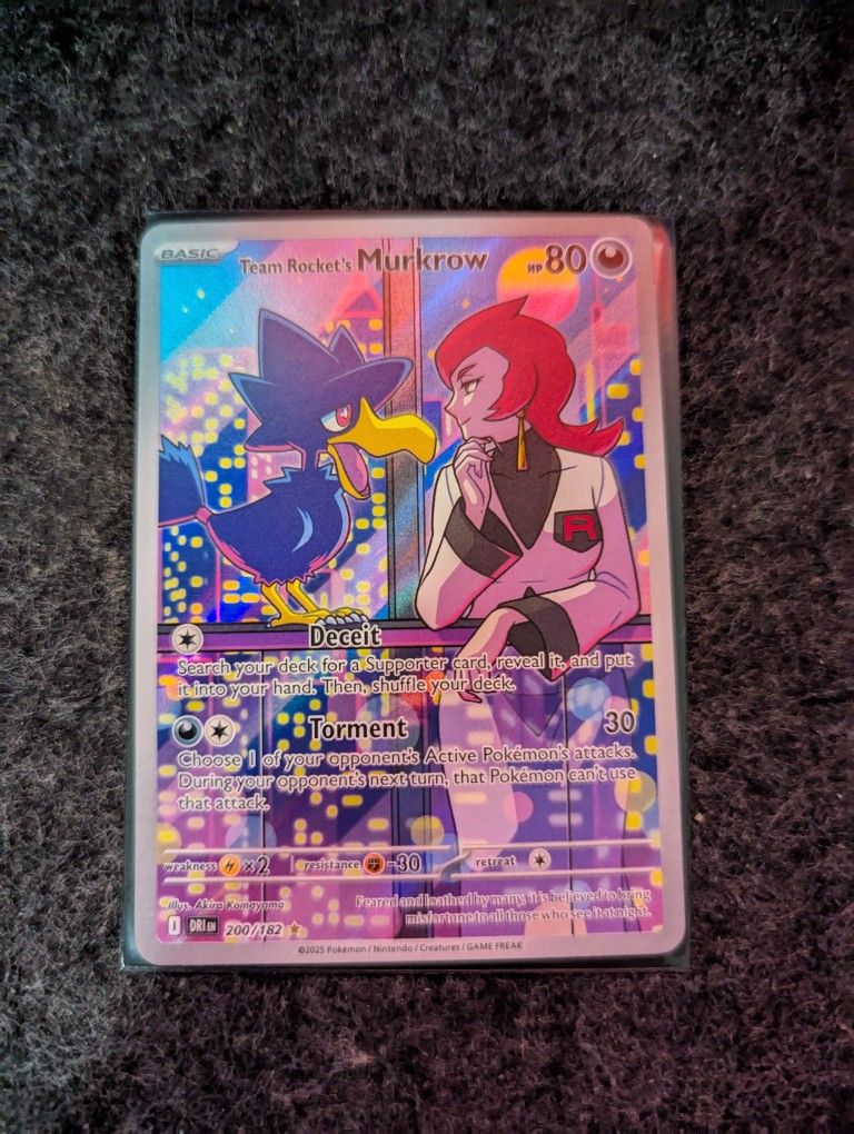 Team Rocket's Murkrow IR Pokemon Card